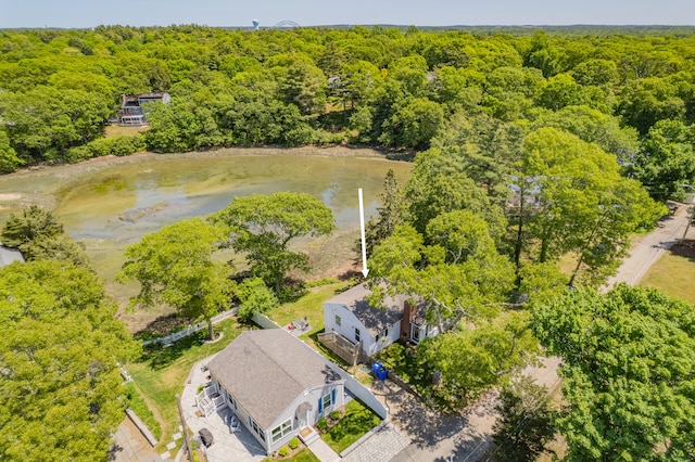 22 Wallace Pt, Buzzards Bay, MA 02532 - aerial view of a heavily wooded area and a large body of water