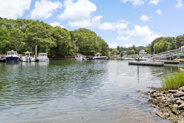 3 Waterside Dr, North Falmouth, MA 02556 - dock featuring a water view