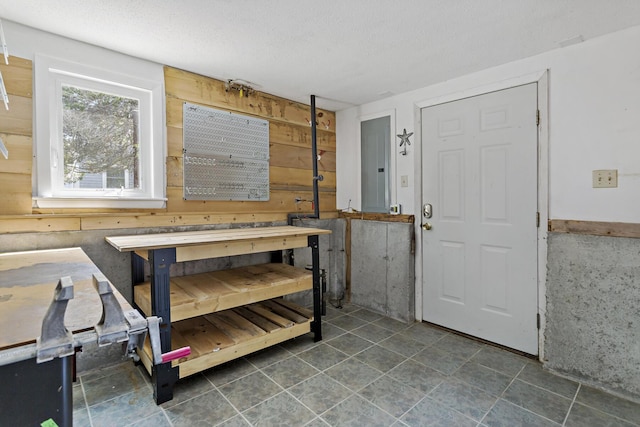 3 Waterside Dr, North Falmouth, MA 02556 - entrance foyer featuring wood walls and a textured ceiling