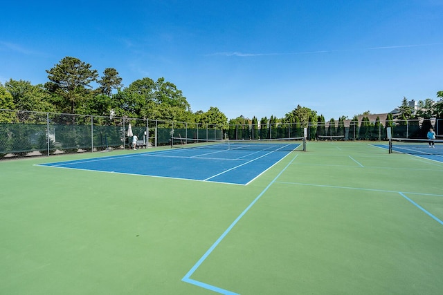 view of tennis court