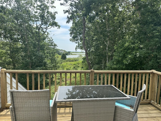 15 Beach St, East Falmouth, MA 02536 - view of wooden terrace