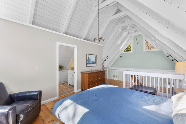 11 White Oak Trl, Centerville, MA 02632 - bedroom with hardwood / wood-style flooring, baseboards, and wooden ceiling