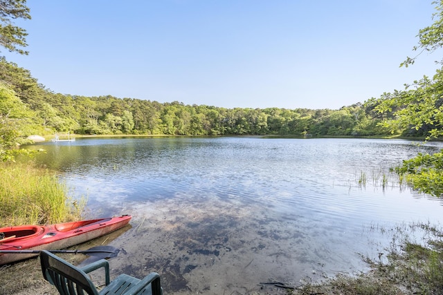 43 Owl Pond Rd, Brewster, MA 02631 - water view featuring a heavily wooded area