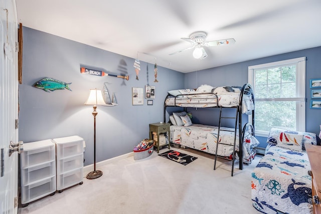 43 Owl Pond Rd, Brewster, MA 02631 - carpeted bedroom with a ceiling fan and baseboards