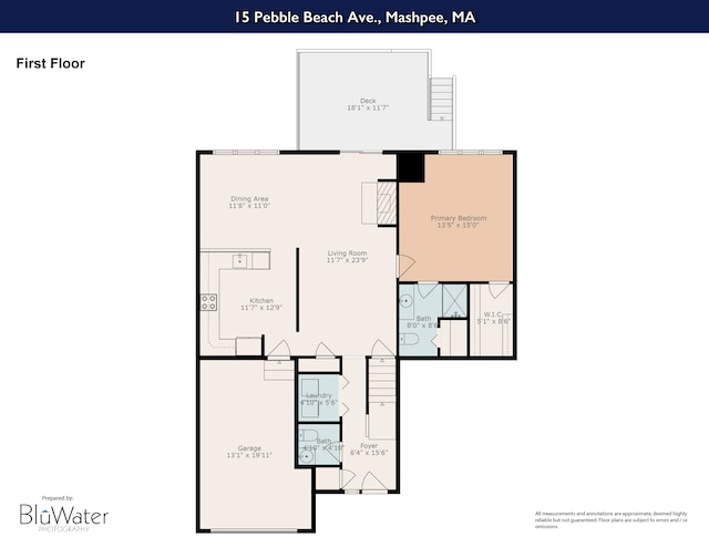 15 Pebble Beach Ave, Mashpee, MA 02649 - view of floor plan / room layout