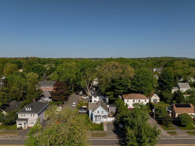 352 Bishop St, Framingham, MA 01702 - aerial view of residential area featuring a heavily wooded area