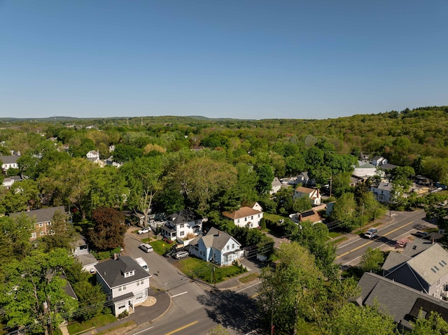 352 Bishop St, Framingham, MA 01702 - aerial overview of property's location featuring a forest and nearby suburban area
