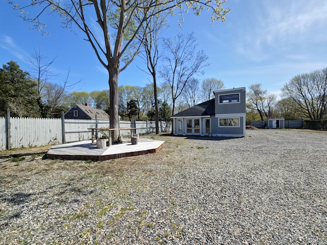23 Old Barnstable Rd, East Falmouth, MA 02536 - view of yard with a fenced backyard and a deck