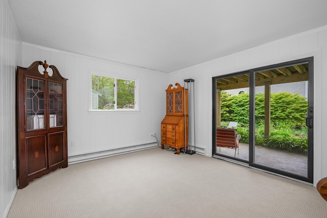 128 Whippoorwill Cir, Mashpee, MA 02649 - carpeted empty room with baseboard heating