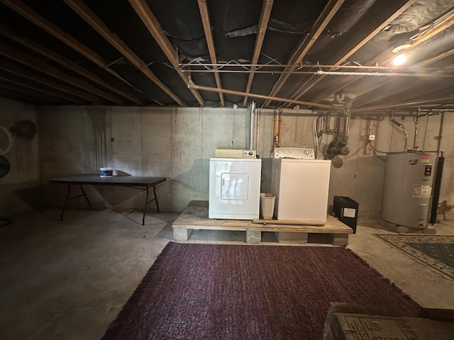 10 Freeman Rd, Yarmouth Port, MA 02675 - unfinished below grade area featuring water heater and independent washer and dryer