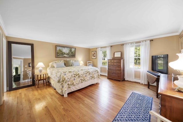 4 Square Rigger Ln, Hyannis, MA 02601 - bedroom featuring ornamental molding and light wood-style flooring