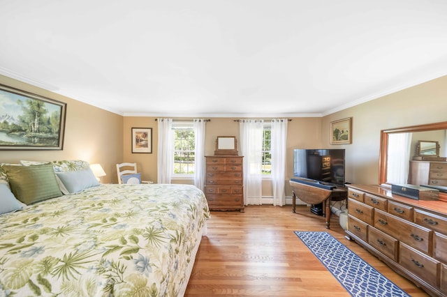 4 Square Rigger Ln, Hyannis, MA 02601 - bedroom with light wood-style flooring and crown molding