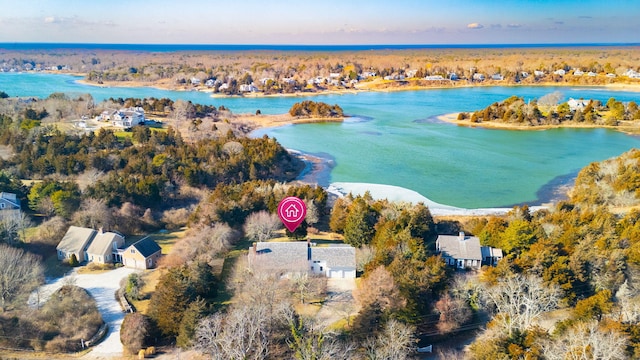 46 Freeman Ln, Orleans, MA 02653 - bird's eye view of a nearby body of water