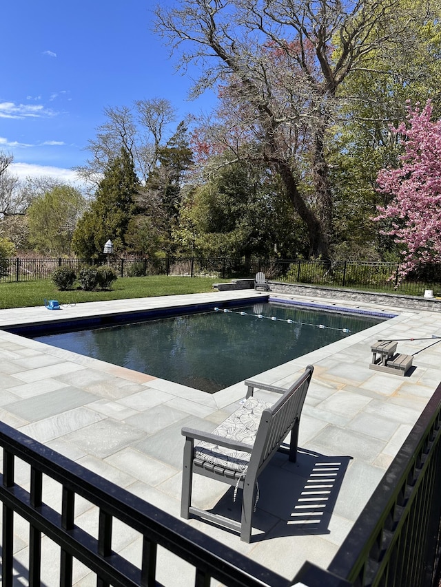 view of pool with a patio area