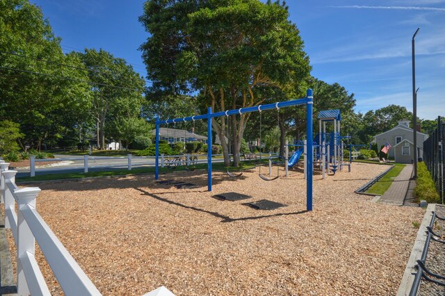 view of jungle gym