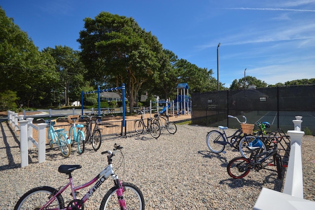 view of community featuring a playground