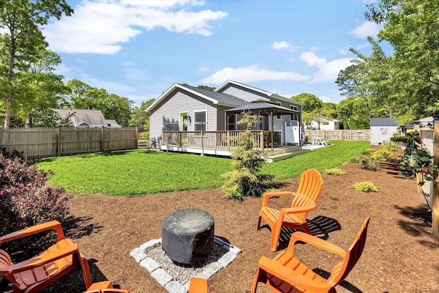 39 Nehoiden Rd, Mashpee, MA 02649 - back of property with a gazebo and a deck