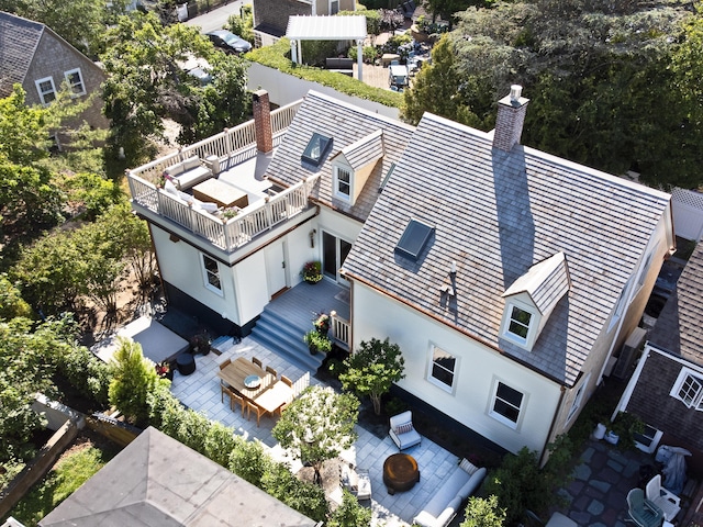 3 Carver Ct, Provincetown, MA 02657 - view from above of property