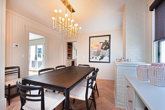 3 Carver Ct, Provincetown, MA 02657 - dining space with a chandelier