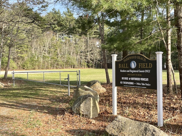 100 Parkwood Dr, Wareham, MA 02571 - community / neighborhood sign featuring a lawn