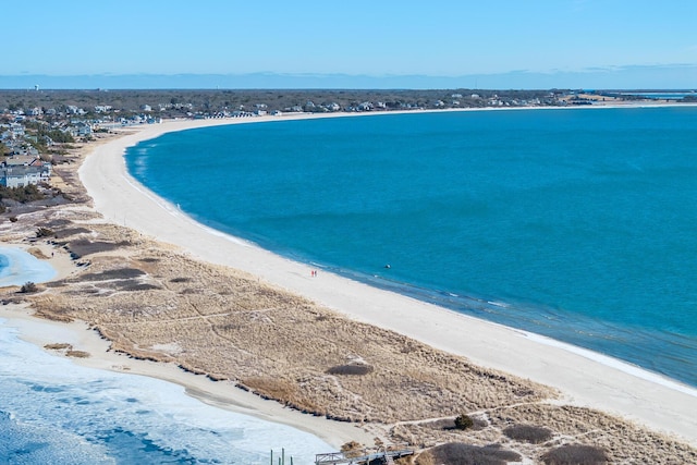 water view featuring a beach view