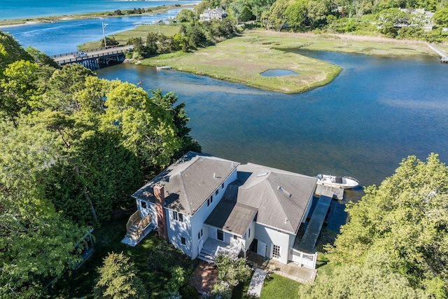 818 S Main St, Centerville, MA 02632 - view from above of property with a large body of water