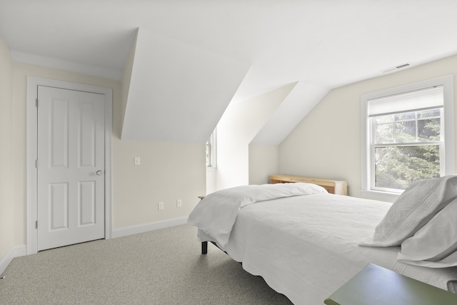 21 Pine St Unit 1Au, North Falmouth, MA 02556 - bedroom with carpet and lofted ceiling
