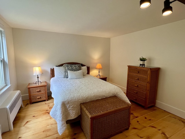 27 Long View Dr, Orleans, MA 02653 - bedroom with radiator heating unit, light wood finished floors, and baseboards