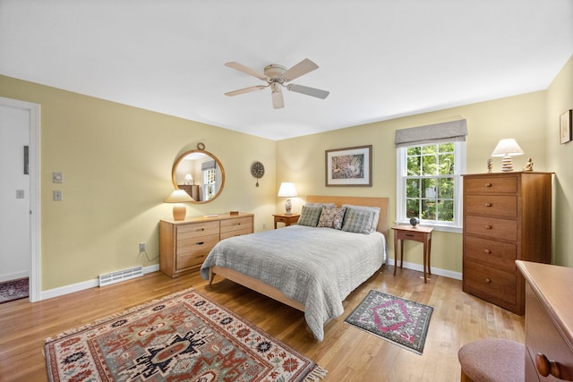 21 Gramps Way S, Chatham, MA 02659 - bedroom with light wood-style flooring and ceiling fan