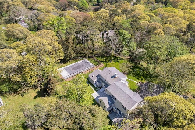2 Little Cove Ln, Orleans, MA 02653 - bird's eye view of a heavily wooded area