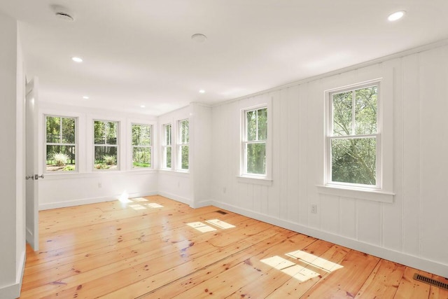 2 Little Cove Ln, Orleans, MA 02653 - empty room with wood-type flooring, baseboards, recessed lighting, and a smoke detector