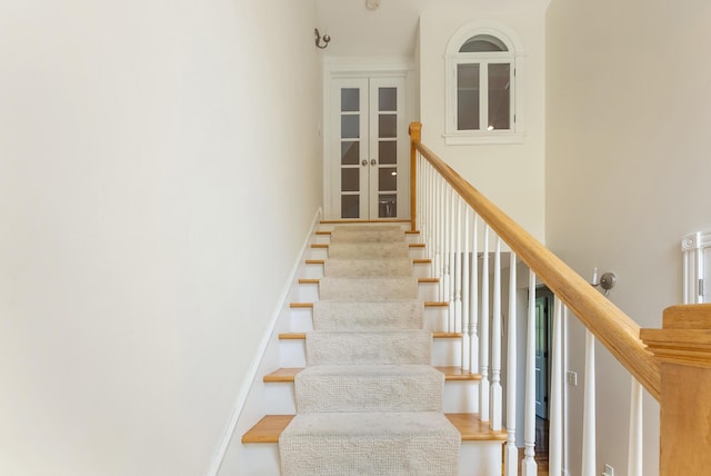 23 Crowell Ln, Tisbury, MA 02568 - stairway with a towering ceiling