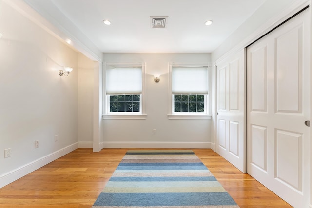 23 Crowell Ln, Tisbury, MA 02568 - unfurnished bedroom featuring light wood-style flooring and recessed lighting