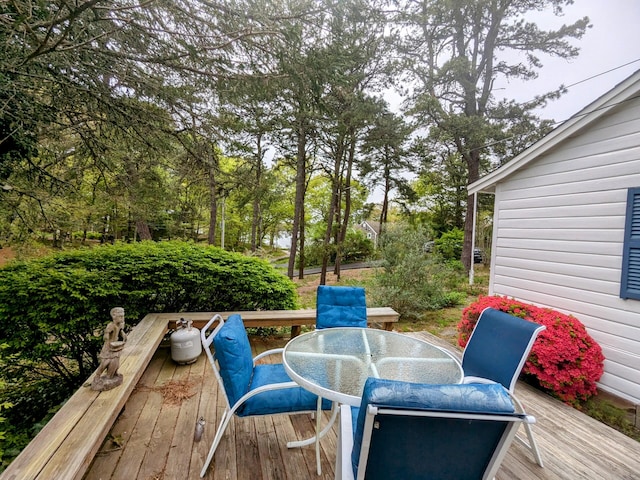 62 Old Fish House Rd, South Dennis, MA 02660 - deck with outdoor dining area