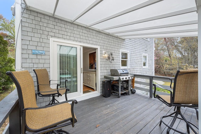 239 Upper County Rd, South Dennis, MA 02660 - wooden terrace featuring a grill