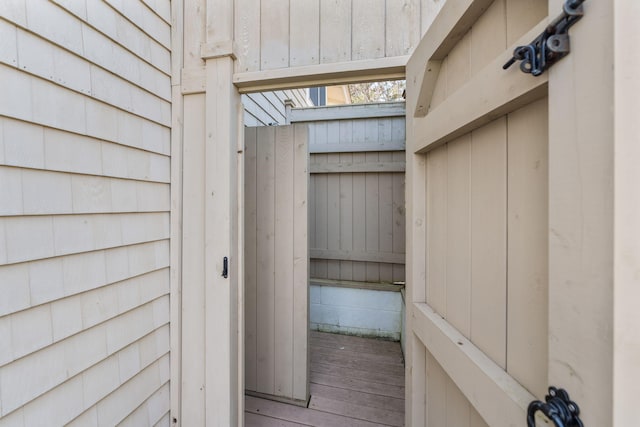 view of exterior entry