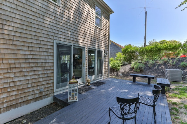 15 Sylvan Way S, Chatham, MA 02659 - wooden terrace featuring cooling unit