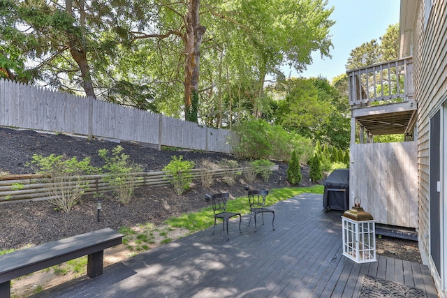 15 Sylvan Way S, Chatham, MA 02659 - deck with a fenced backyard and grilling area