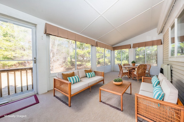 115 Pine Hill Blvd, Mashpee, MA 02649 - sunroom / solarium with an outdoor hangout area and lofted ceiling