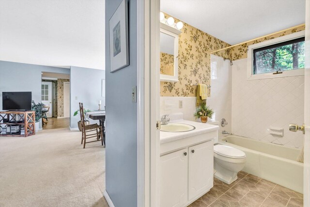 33 Swift Brook Rd, South Yarmouth, MA 02664 - full bathroom with toilet, tiled shower / bath, and vanity