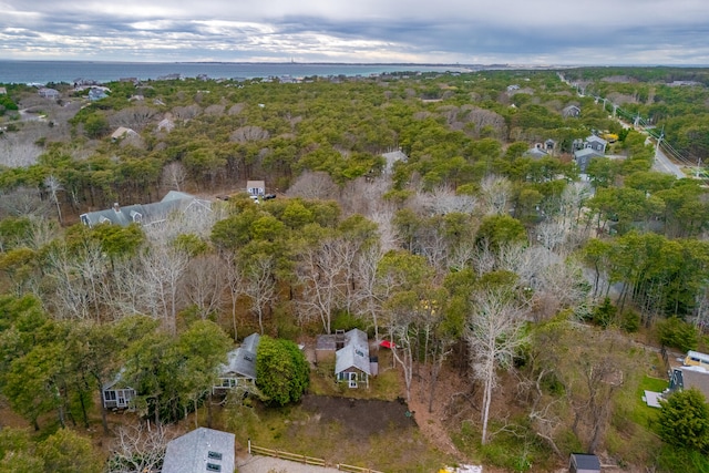 aerial view with a view of trees