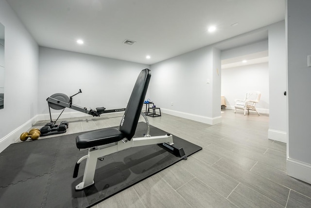 view of workout room