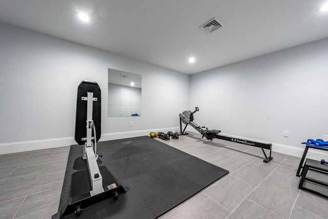 view of workout area