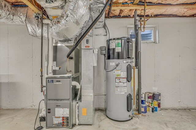 26 Sandy Meadow Way, Eastham, MA 02642 - utility room with water heater and heating unit