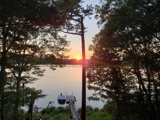 585 Santuit Rd, Cotuit, MA 02635 - water view featuring a dock