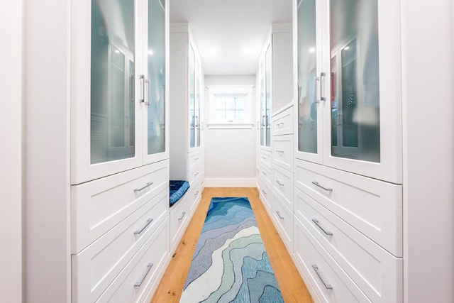 585 Santuit Rd, Cotuit, MA 02635 - hallway featuring light wood-style flooring and recessed lighting
