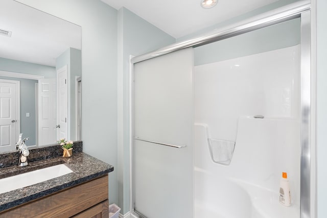 10 Stanley Rd, Mashpee, MA 02649 - bathroom featuring an enclosed shower and vanity