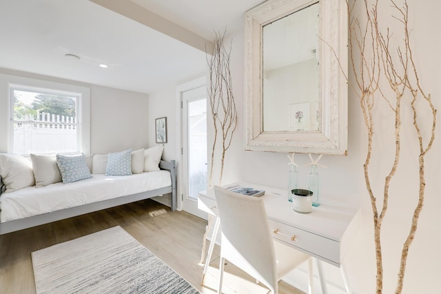 interior space featuring light hardwood / wood-style flooring