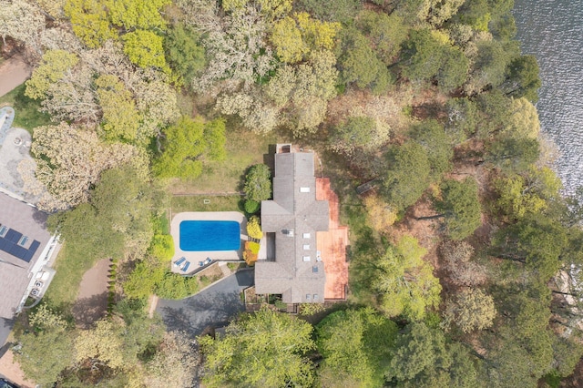 21 High Point Dr, Brewster, MA 02631 - aerial overview of property's location with a pool and a nearby body of water
