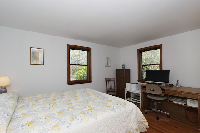 21 High Point Dr, Brewster, MA 02631 - bedroom featuring multiple windows, wood finished floors, and a desk
